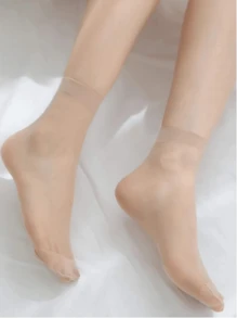 5/10/20/30 Pairs Solid Color Crew Socks, Casual Wear For Daily Life And Home