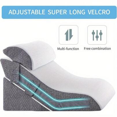 Bed Wedge Pillow Support Cushion 20-In-1 Back Support Pillow Memory Foam