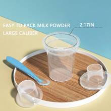 6pcs/Set 80ml Portable Baby Milk Powder Containers, Newborn Infant Milk Powder Storage Box For Outdoor Use - White - View 3