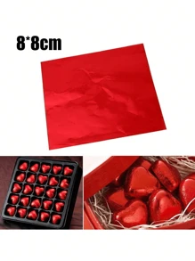 100 tờ giấy bạc nhôm dùng để đóng gói thực phẩm, tự làm bao bì, gói sô cô la, kẹo, quà tặng sinh nhật, tiệc cưới, túi giấy bạc trang trí. - Nhiều màu - Xem 2