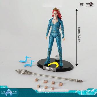 FondJoy DC Mera Articulated Action Figure Collectible Display, Suitable As Prize, Birthday Or Christmas Gift