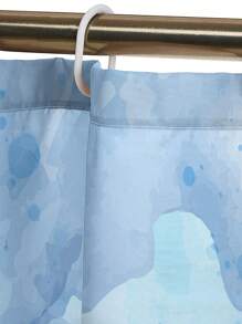 1pc/4pcs Floral Print Multipurpose Bathroom Decor Set Includes: Waterproof Shower Curtain With 12 Hooks, Bathroom Anti-Slip Mat, U-Shaped Toilet Mat, Round Toilet Lid Mat - Suitable For All Bathroom Scenes Back To School