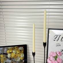 2 piezas de velas perfumadas de tallo largo clásicas de 10 pulgadas para cena, sin humo y sin goteo, boda, fiesta, hogar, decoración, decoración de habitación, regalos