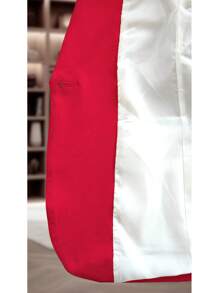 SACO LISO CON SOLAPA A UN BOTON - Rojo - Ver 5