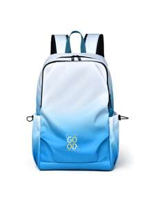 Ombre Backpack For Men, Fashion Laptop Bag, Waterproof, Large Capacity, Casual For College/University Student, Commuting