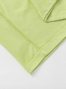 Balabala Tween Boys' Quick-Dry Two Pieces Set, Lightweight & Breathable - Yellow Green - View 4