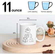 Halloween Coffee Mugs, Ghost Couple Coffee Mug, Ceramic Drinking Mugs For Halloween Party Supplies Table Centerpieces,Gifts For Family, Friends, Classmates, Boyfriend/Girlfriend, 11oz, Home Mug Boss Mug Cute Ceramic Mug Mug Housewarming