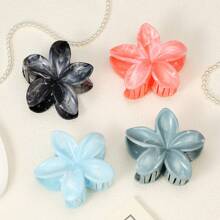 12pcs/Pack Big Size 3.14 Inch Dopamine Tie-Dye Daisy Flower Hair Clips, Sweet Floral Crown Barrettes For Ponytail/Bun