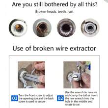 Broken Pipe Thread Extractor For 1/2-3/4-1inch DN15/20/25 Pipes Thread Removal Tool For Broken Threads In Faucets/Angle Valves - Multicolor - View 8