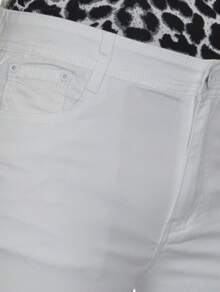 Paulo Due Rolled Cuff Bermuda Chino Shorts - White - View 4