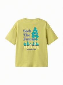 Balabala Sneldrogend T-shirt voor kinderen, modieuze en ademende zomertop