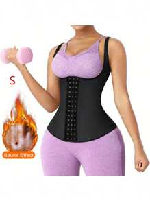 Women's Sports Shaping Belt Buckle Body Shaping Underwear Chest Support Abdomen Slimming Female Corset Body Shaper Body Shaping Body Suit One-Piece Enhanced Version Sweat-Inducing Suit Chest Support Suspenders - Black - View 13