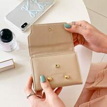 Ví tiền xu kiểu Hàn Quốc đơn giản hình quả chanh Ví mini có nút cho nữ/học sinh Ví có sẵn Ví nhỏ Ví - Nhiều màu - Xem 6