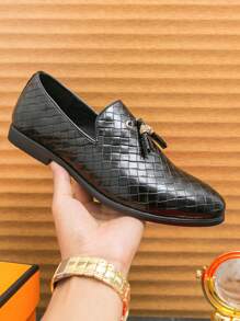 Men's Pointed Toe Formal Leather Dress Shoes, British Style - Multicolor - View 18