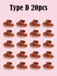 12/20/30pcs Small Cute And Fashionable Hair Clip, Suitable For Daily Use Hair Claws Claw Clips Hair Clips Hair Jaw Clip Hair Clamps Hair Clutch Hair Catcher Clip, School Stuff, College Fall Winter Hair Accessories For Women For Vacation Outfits Woman