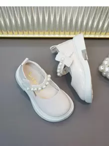 儿童女童皮革牛津鞋，婴儿公主鞋，英伦风格，新款春秋季宝宝软底平底鞋