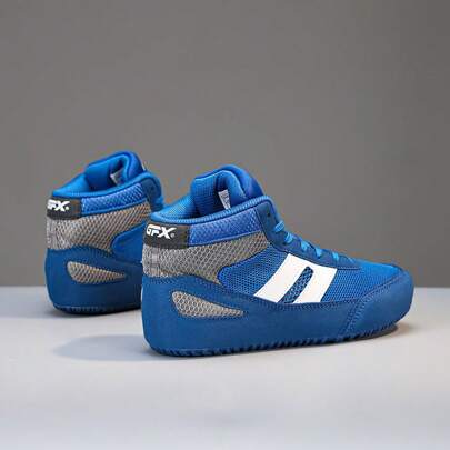 2024 professionella boxningsskor ny version, kvalitetsbekvämt anti-halk andningsbart fotledsstöd texturerat