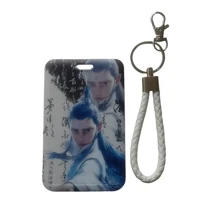 1pc Nezha Cartoon Card Holder, Student Flip Cover Bus Card ID Card Protective Case