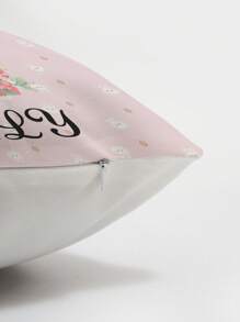 1 Peça Capa de Almofada Personalizável com Impressão de Nome ou Foto, Presente para Casais, Decoração para Casa, Impressão em um Lado, Sem Enchimento Incluído, 1 Peça Capa de Almofada Personalizável