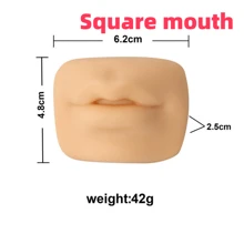 Modèle en silicone avec caractéristiques sensorielles artificielles humaines. Oreilles, yeux, bouche, nez pour l'enseignement, la pratique, le choix des oreilles, l'acupuncture des oreilles, les boucles d'oreilles, les appareils auditifs. Modèle en gel de silice.