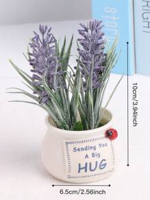 1 件汽车装饰人造薰衣草盆景、装饰品、礼物、家居装饰、万圣节装饰、装饰品、厨房装饰生日毕业、假植物 - 彩色 - 查看 8