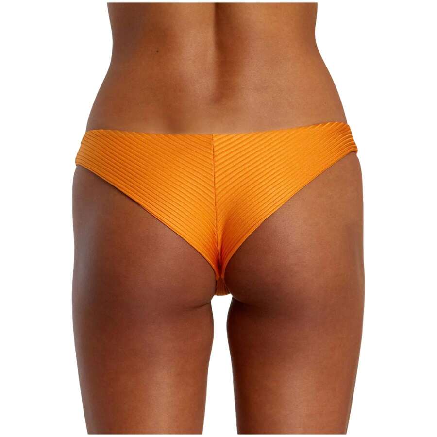 RVCA Tangerine Shimmer Cheeky Bikini Bottom For Women In Orange ✅ Delivery 24/72h To Spain (Peninsula) - لون برتقالي - مشاهدة 1