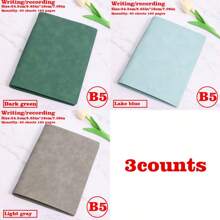 1/2/3 Libros, Cuaderno con tapa blanda desmontable, 60 hojas 120 páginas, estilo minimalista; Material suave, encuadernación espiral para reemplazo fácil, papel amigable con los ojos para escritura a doble cara, adecuado para oficina/escuela/vida diaria/cuaderno/bloc de dibujo, disponible en dos tipos de páginas, rayadas y en blanco.