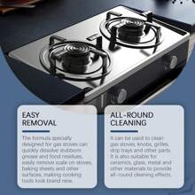 Gas Stove Cleaner Multi-Purpose Grease Remover For Gas Ranges Restores Stoves To Like-New Shine - 120ml - View 4