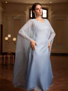 Women Elegant Casual Round Neck Dress, Party Dress, Wedding Guest Dress, For Cocktail