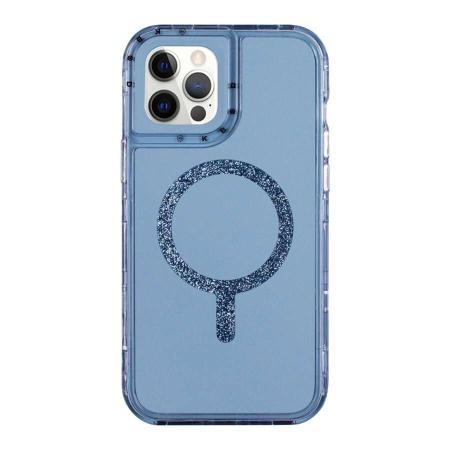 Funda Protector Antigolpes KBOD Urban Play Shinny Colores Compatible con Aro Magnetico Para iP - Azul Claro - Ver 1