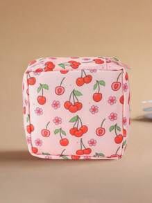 1 件创意简约收纳袋，便携式收纳袋，多功能旅行防水袋 - 大容量，防水，女士收纳袋，化妆品收纳袋，送礼佳品，学生返校旅行必备收纳袋。极简主义风格，防水面料，用于存放卫生巾、护垫和卫生棉条，波西米亚风