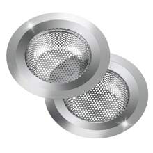 20/10/6/4/2件装不锈钢厨房水槽排水过滤器，大宽边设计，直径4.5英寸，适用于大多数水槽排水口，厨房水槽篮式排水收集器，用于收集食物残渣