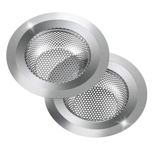 Passoire d'évier de cuisine, filtre d'évier de cuisine, passoire d'évier en acier inoxydable 20/10/6/4/2 pièces, large rebord de 4,5 pouces de diamètre, passoire d'évier de cuisine, attrape-déchets pour la plupart des éviers
