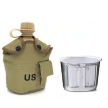 Botella Cantimplora Táctica Militar 1 Litro Aluminio  Camping Colores Sorpresa - Multicolor - Ver 3