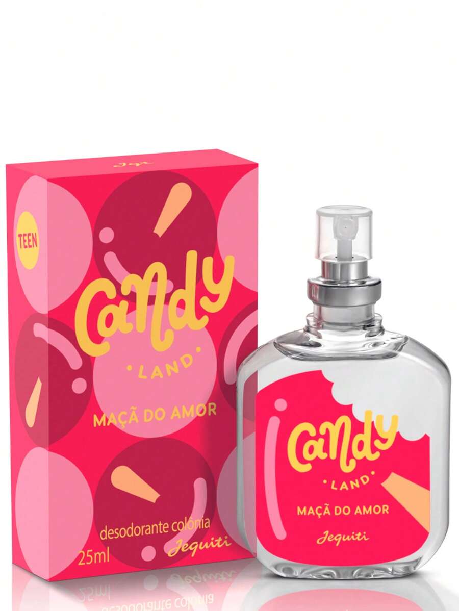 Candy Land Maçã Do Amor Colônia Jequiti, 25 ml - Vermelho - Visão 1