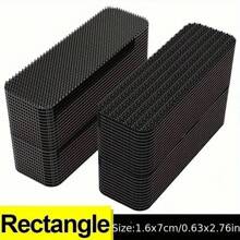 10 Pairs/20pcs Heavy Duty Double-Sided Nylon Tape, For Firmly Fixing Car Floor Mat And Blankets, Invisible Fixing Carpet, Non-Slip Temperature-Resistant Tape