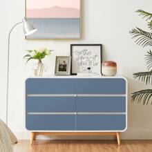 1 卷简约海军蓝色即剥即贴壁纸,防水防潮接触纸,可拆卸和重复使用,40/60/80 厘米宽,适用于卧室、餐厅、客厅电视背景、厨柜、桌子、书架、家具翻新 - 藏蓝色 - 查看 8