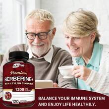 Premium Berberine HCL 1200mg, 120 Capsules - Plus Pure True Ceylon Cinnamon, Berberine HCI Root Supplements Pills - Immune System, Healthy Weight Management - 其他 - 查看 3