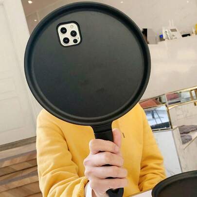 防震丑萌新奇手机壳 PC煎锅设计 防摔手机壳 兼容 鸡蛋生日礼物 复活节春季礼物