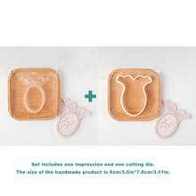1 套复古图案饼干压制和切割模具饼干切刀压花模具饼干压模印章纸杯蛋糕装饰 DIY 生日派对婚礼回礼品新娘送礼会礼物甜点工具烘焙用品 - 彩色 - 查看 14