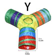 Túneles de juego multiestilo para mascotas, serie de canales coloridos - rectos, de 4 vías, en forma de S, en forma de L, combinación DIY, túneles plegables para gatos con bolas, juguete interactivo para gatitos para diversión sin fin