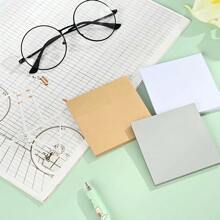 1 pieza Libreta creativa para niños de color liso y nota adhesiva cuadrada de 7.5 * 7.5