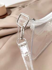 Transparent Shoulder Bag, Stadium Approved Clear Bag For Concerts, Unisex Sports Events PVC Bag