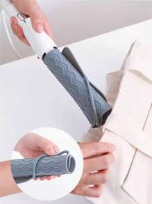 1 pieza Alfombrilla de silicona y estuche de viaje para herramientas de peinado, alfombrilla de silicona portátil resistente al calor para plancha del cabello, rizador, almohadilla aislante antideslizante y resistente al calor para herramientas de peinado, para viajes