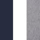 Gris / Azul Marino 7 Blanco