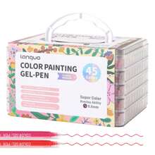 languo 1 set Stylos à peinture multicolores, convient pour peindre des cartes postales, cartes de vœux, prise de notes et autres scénarios pour la rentrée scolaire