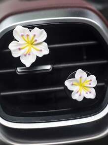 2pcs Beautiful Peach Blossom Car Air Conditioning Vent Decoration