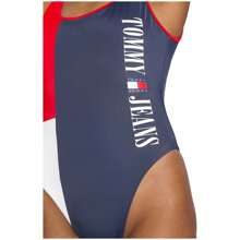 Tommy Jeans UW0UW04095C87 ملابس سباحة للنساء باللون الأزرق ✅ التوصيل 24/72 ساعة إلى إسبانيا (شبه الجزيرة) - الأزرق - مشاهدة 5