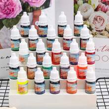 24 Colors Epoxy Resin Pigment Transparent UV Epoxy Resin Dye Liquid For UV Resin Coloring Resin Jewelry Making