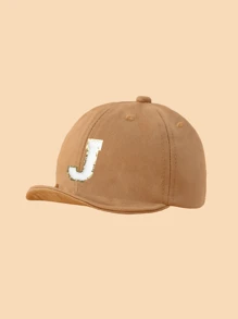 1pc Simple Letter Baby Soft Brim Baseball Cap, Stylish And Versatile, Suitable For Boys And Girls Daily Outing In Spring And Summer. - Khaki - View 17
